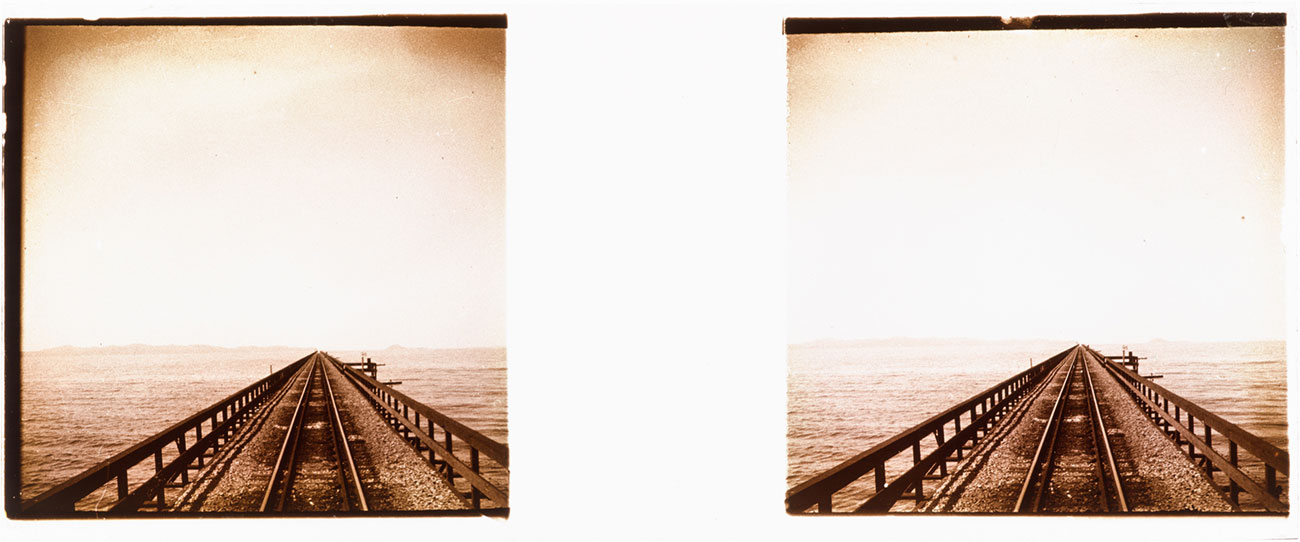 Vues stereoscopiques, Lac Sale Etats Unis © Mucem, Fonds Kostioukowsky