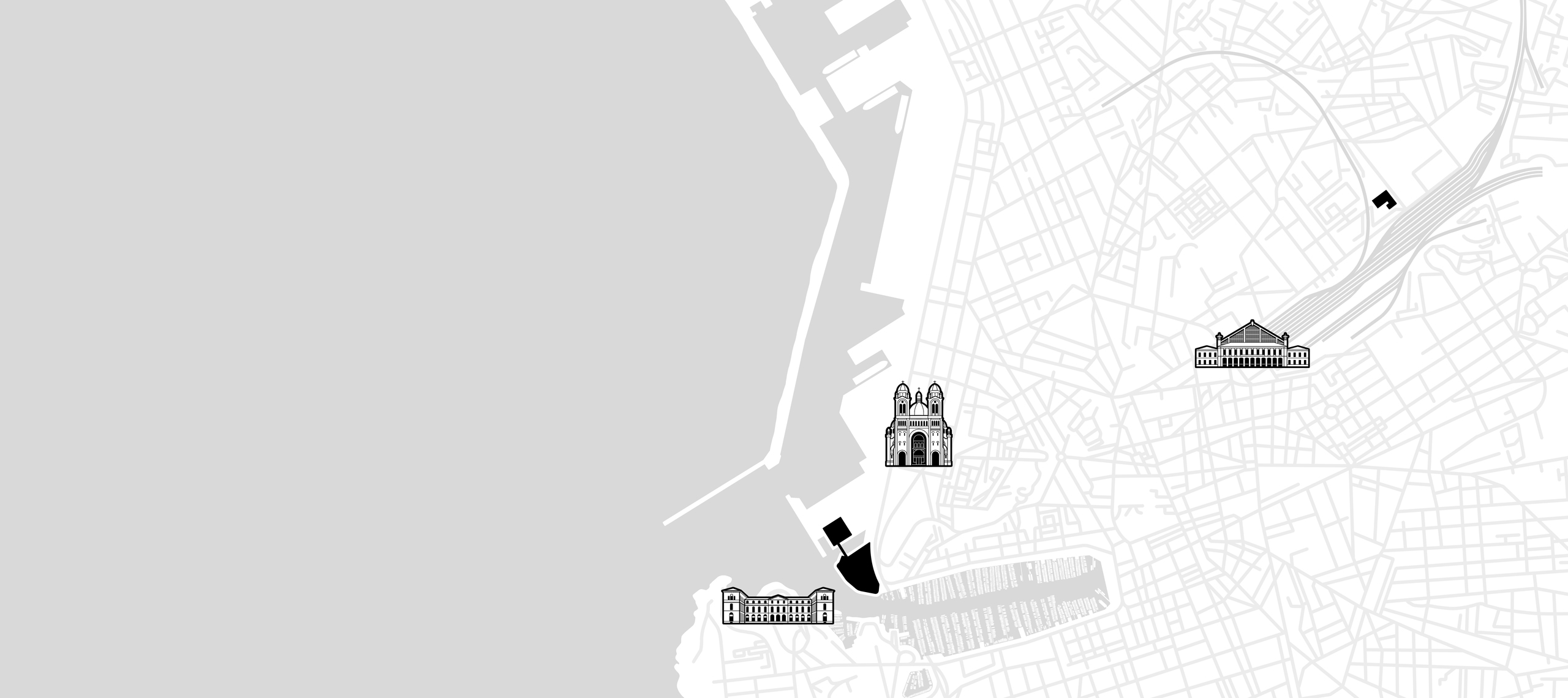 Plan infos pratiques du Mucem © Arthur Bonifay