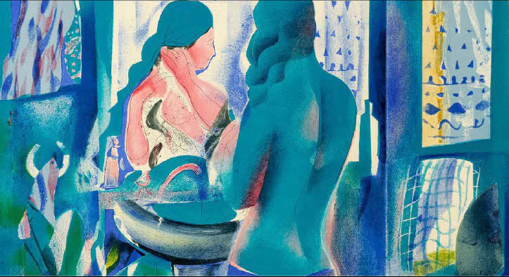 Takis Katsoulidis, Femme dans la salle de bain, The National Gallery-Alexandros Soutsos Museum