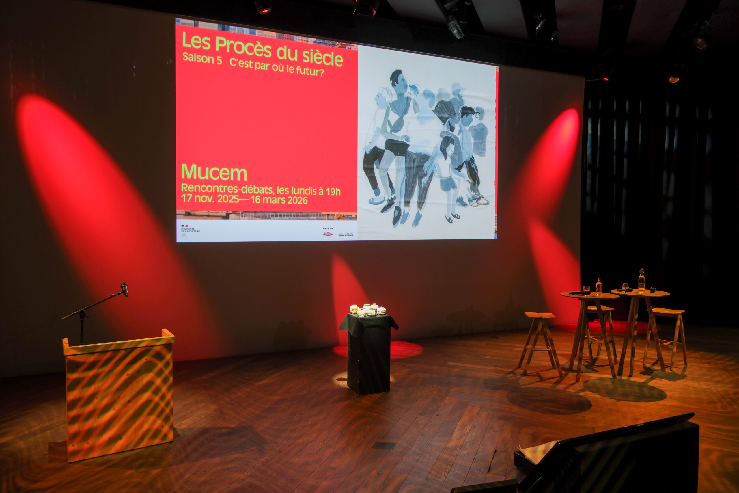 Les procès du siècle, saison 5 Illustrations © Benoit Guillaume / Mucem photo © Adèle Mélice-Dodart